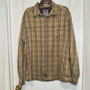 Wrangler Outdoor Series Plaid Shirt. Size XL